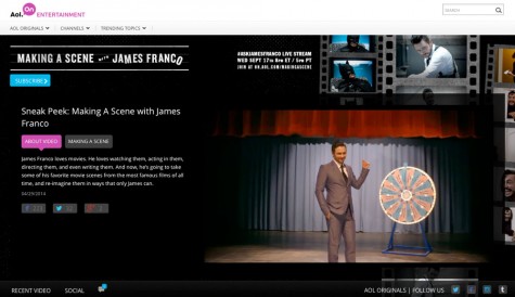 AOL orders James Franco comedy web series
