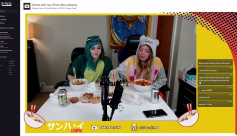 Twitch launches ‘social eating’ video category