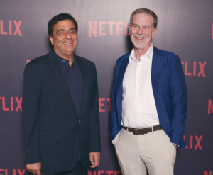 Ronnie Screwvala and Reed Hastings